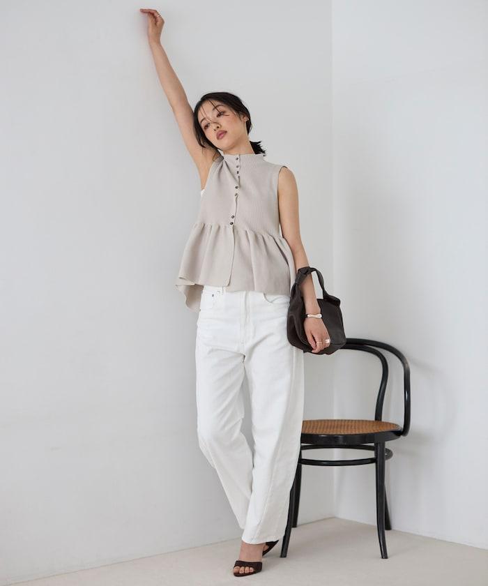 日本製造 WholeGarment 荷葉擺 馬甲