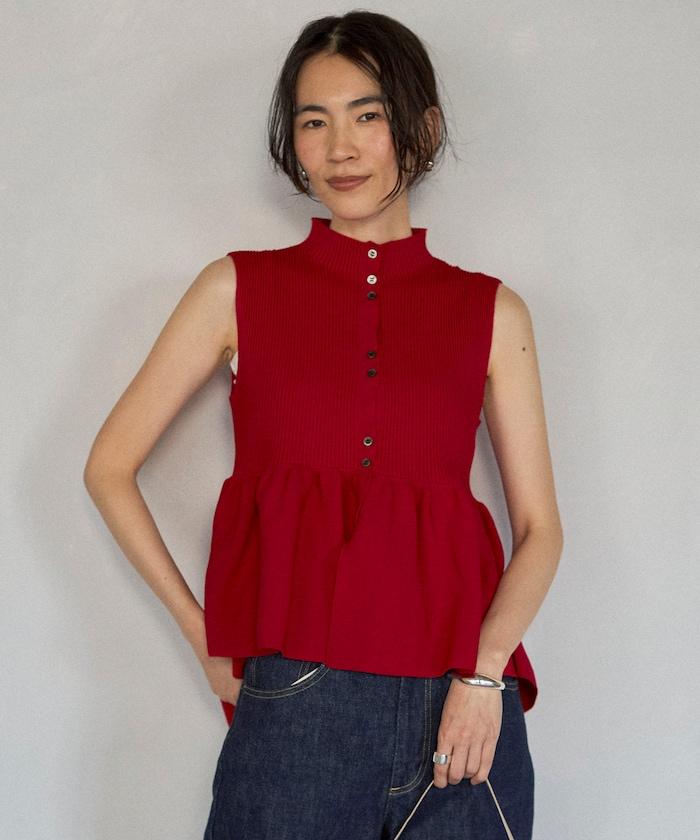 日本製造 WholeGarment 荷葉擺 馬甲