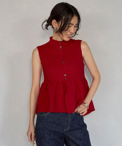 日本製造 WholeGarment 荷葉擺 馬甲