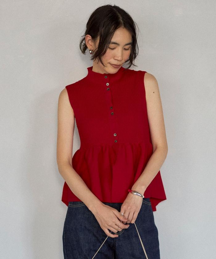 日本製造 WholeGarment 荷葉擺 馬甲