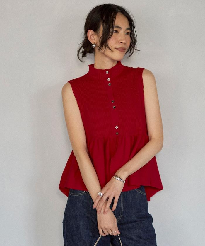 日本製造 WholeGarment 荷葉擺 馬甲