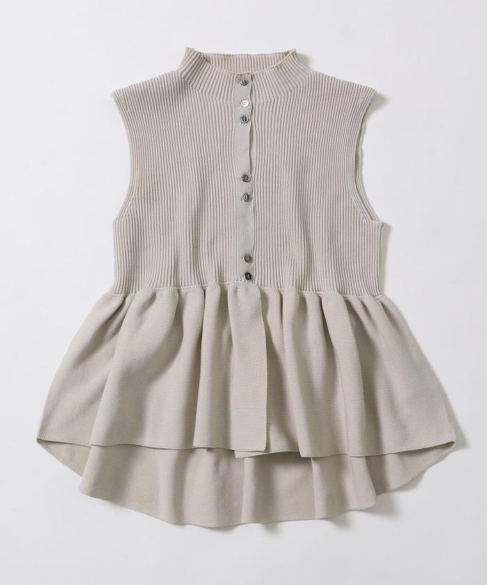 日本製造 WholeGarment 荷葉擺 馬甲