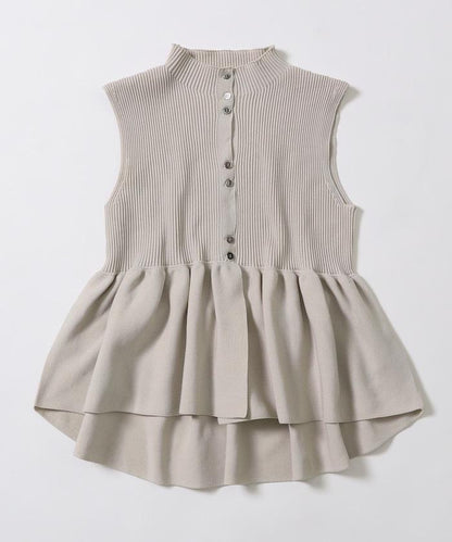 日本製造 WholeGarment 荷葉擺 馬甲