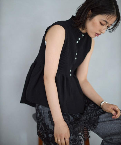 日本製造 WholeGarment 荷葉擺 馬甲