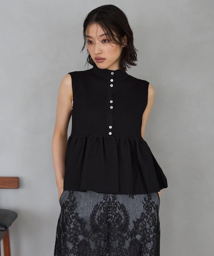 日本製造 WholeGarment 荷葉擺 馬甲