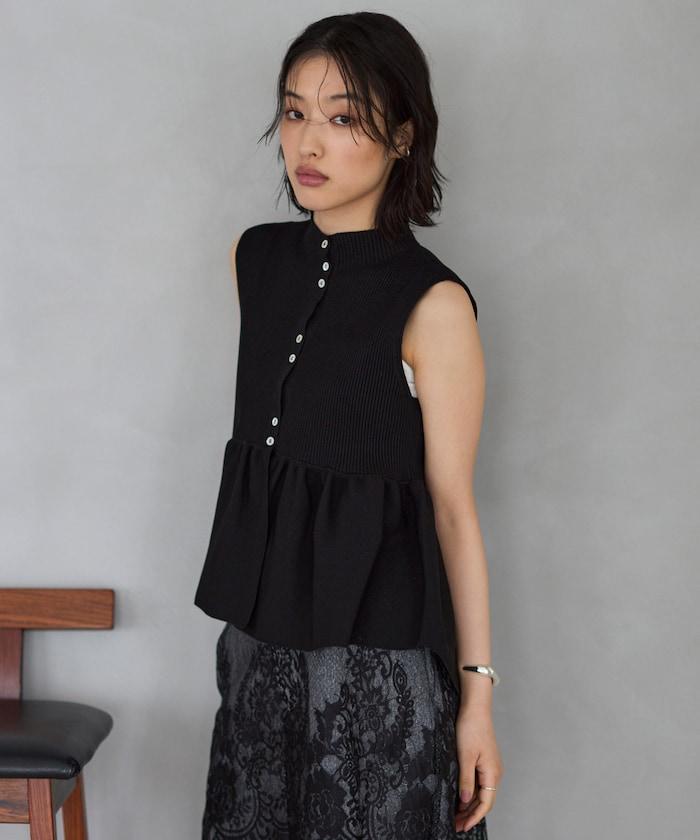 日本製造 WholeGarment 荷葉擺 馬甲