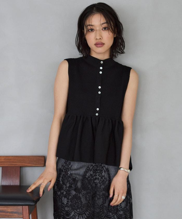 日本製造 WholeGarment 荷葉擺 馬甲
