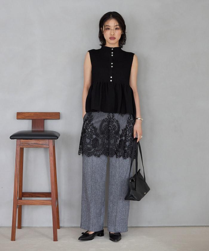 日本製造 WholeGarment 荷葉擺 馬甲