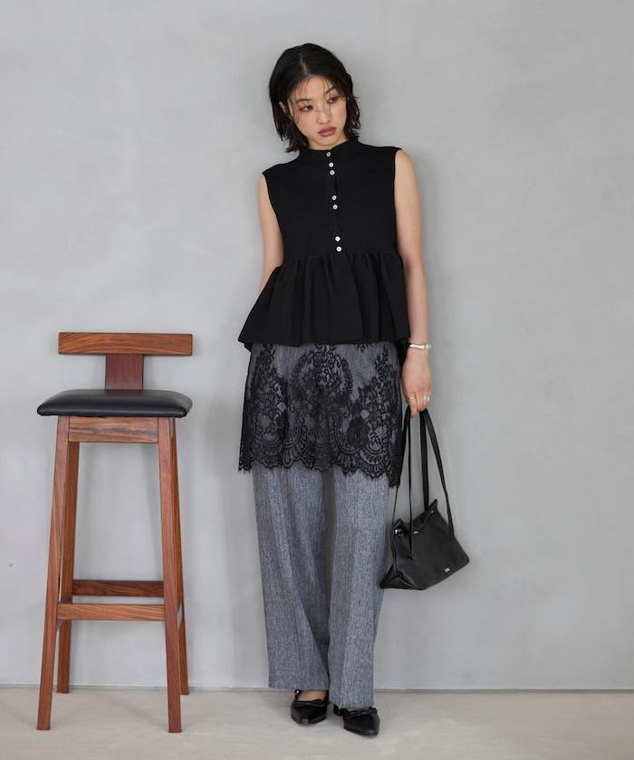 日本製造 WholeGarment 荷葉擺 馬甲