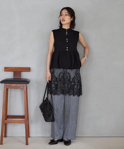 日本製造 WholeGarment 荷葉擺 馬甲