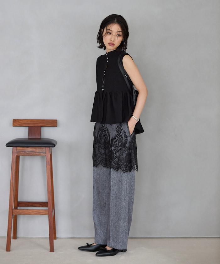 日本製造 WholeGarment 荷葉擺 馬甲