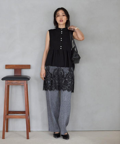 日本製造 WholeGarment 荷葉擺 馬甲