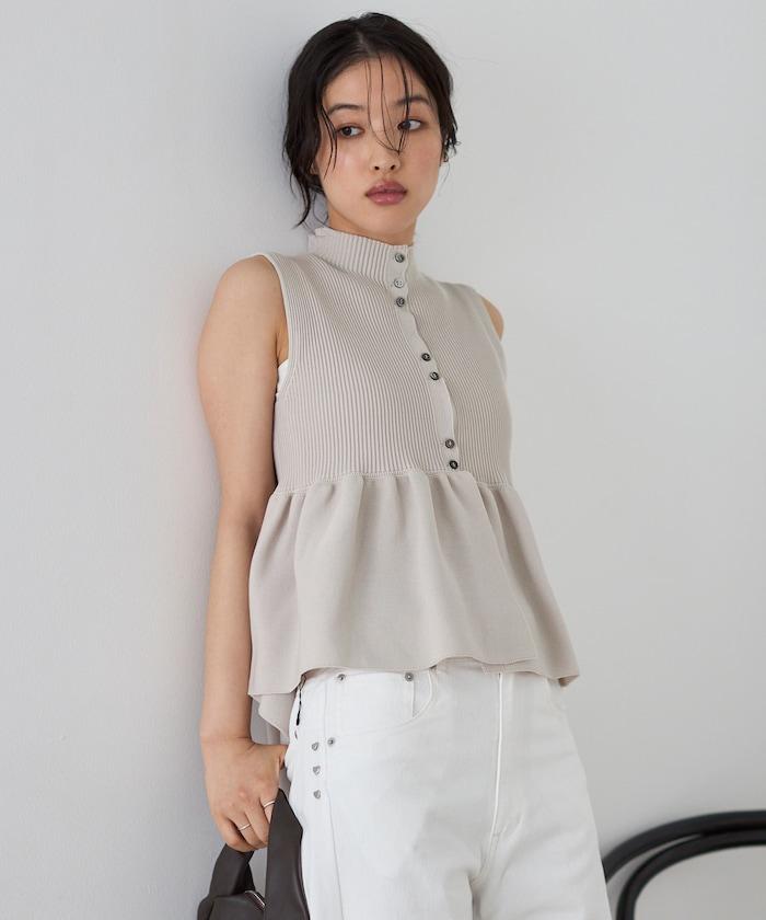日本製造 WholeGarment 荷葉擺 馬甲