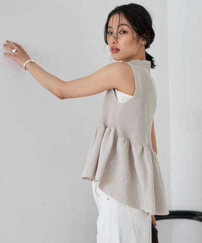 日本製造 WholeGarment 荷葉擺 馬甲