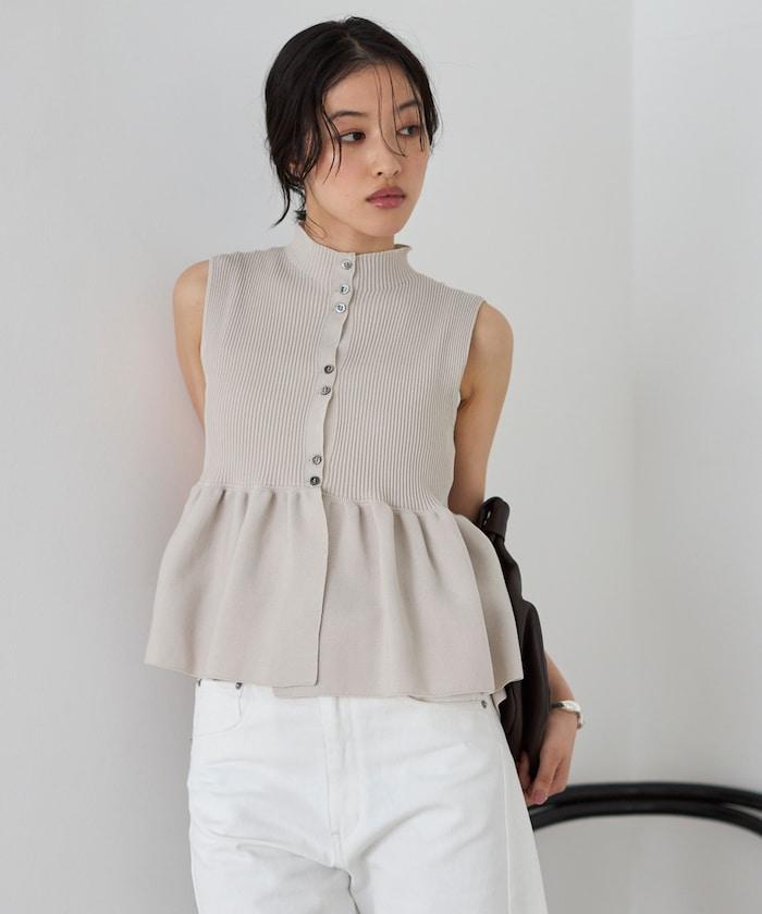 日本製造 WholeGarment 荷葉擺 馬甲