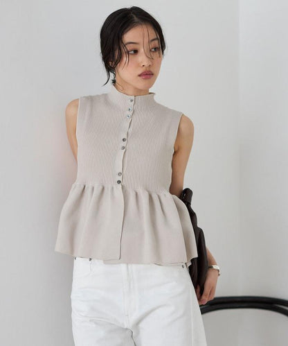 日本製造 WholeGarment 荷葉擺 馬甲