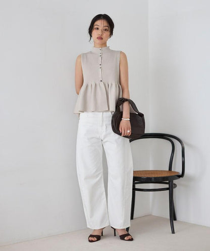 日本製造 WholeGarment 荷葉擺 馬甲