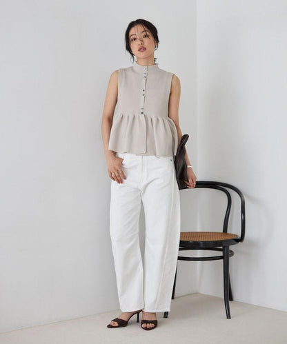 日本製造 WholeGarment 荷葉擺 馬甲