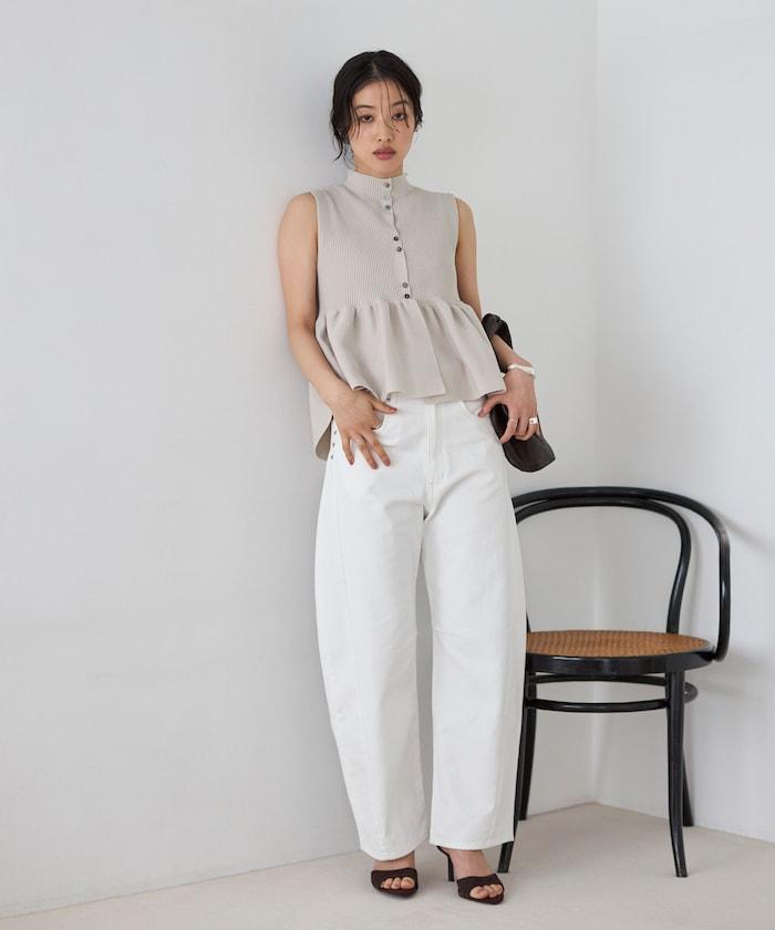 日本製造 WholeGarment 荷葉擺 馬甲