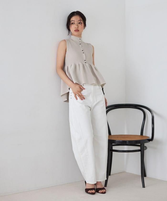 日本製造 WholeGarment 荷葉擺 馬甲