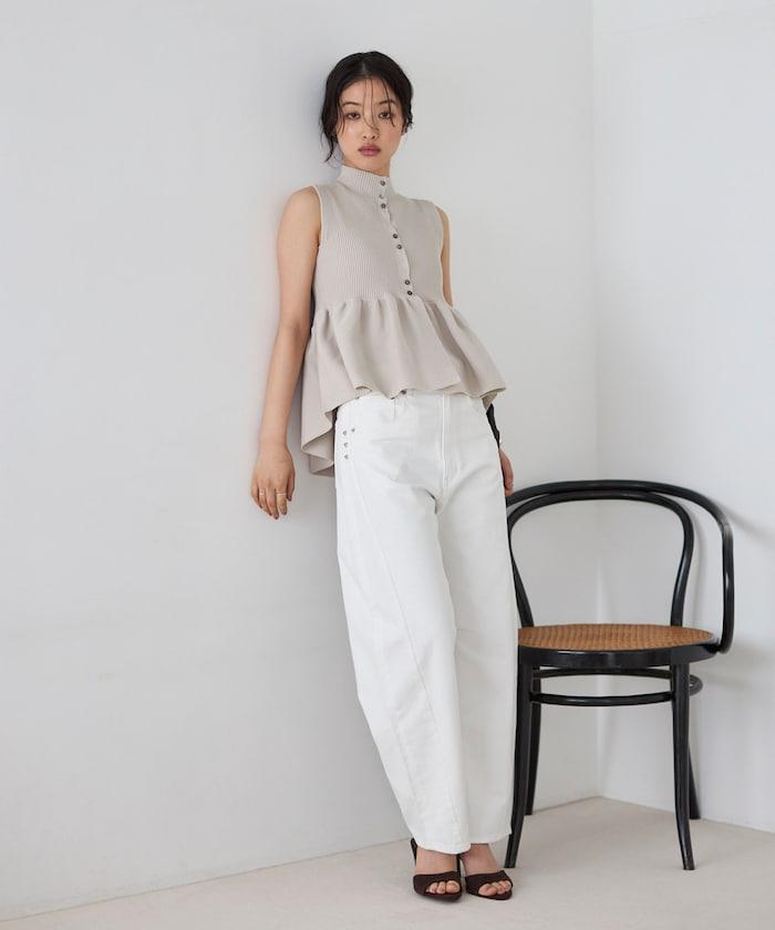 日本製造 WholeGarment 荷葉擺 馬甲