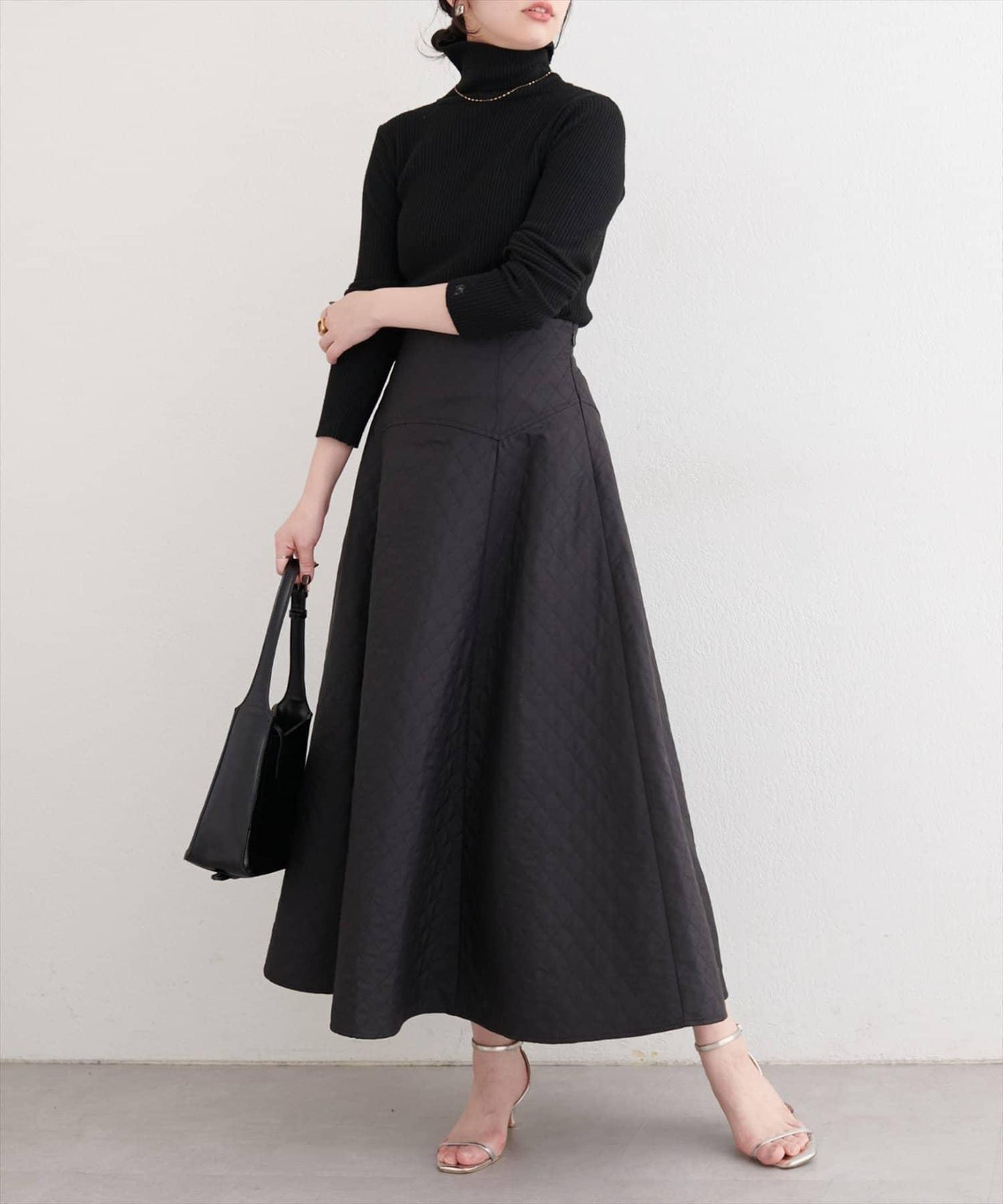 natural couture 壓紋提花半身裙