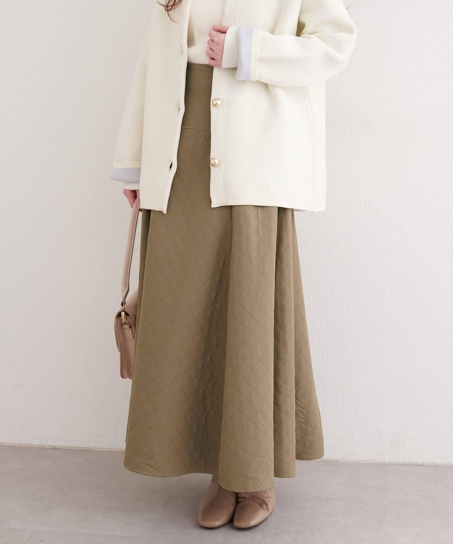 natural couture 壓紋提花半身裙