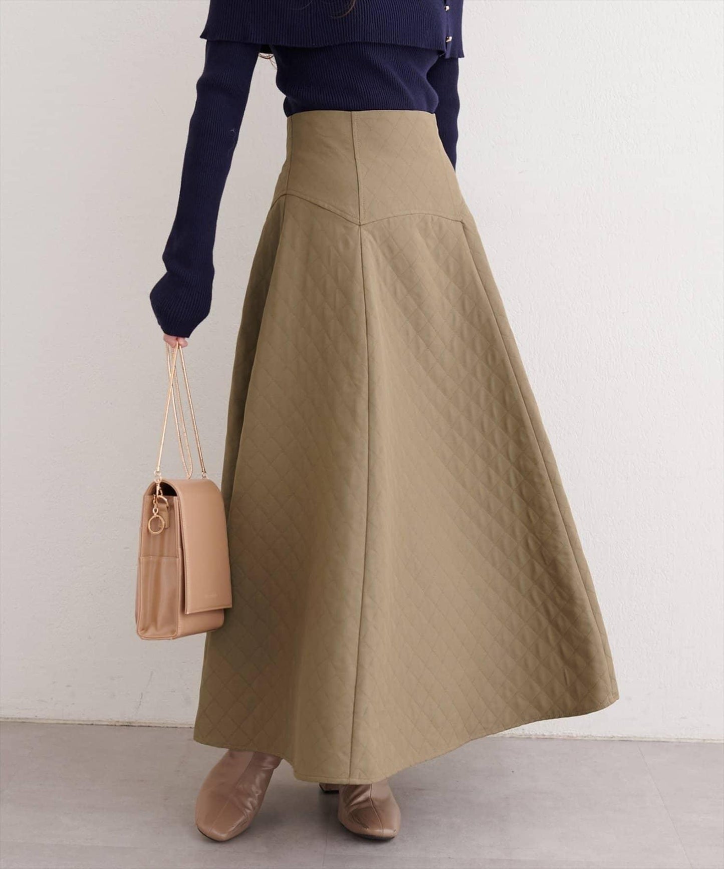 natural couture 壓紋提花半身裙