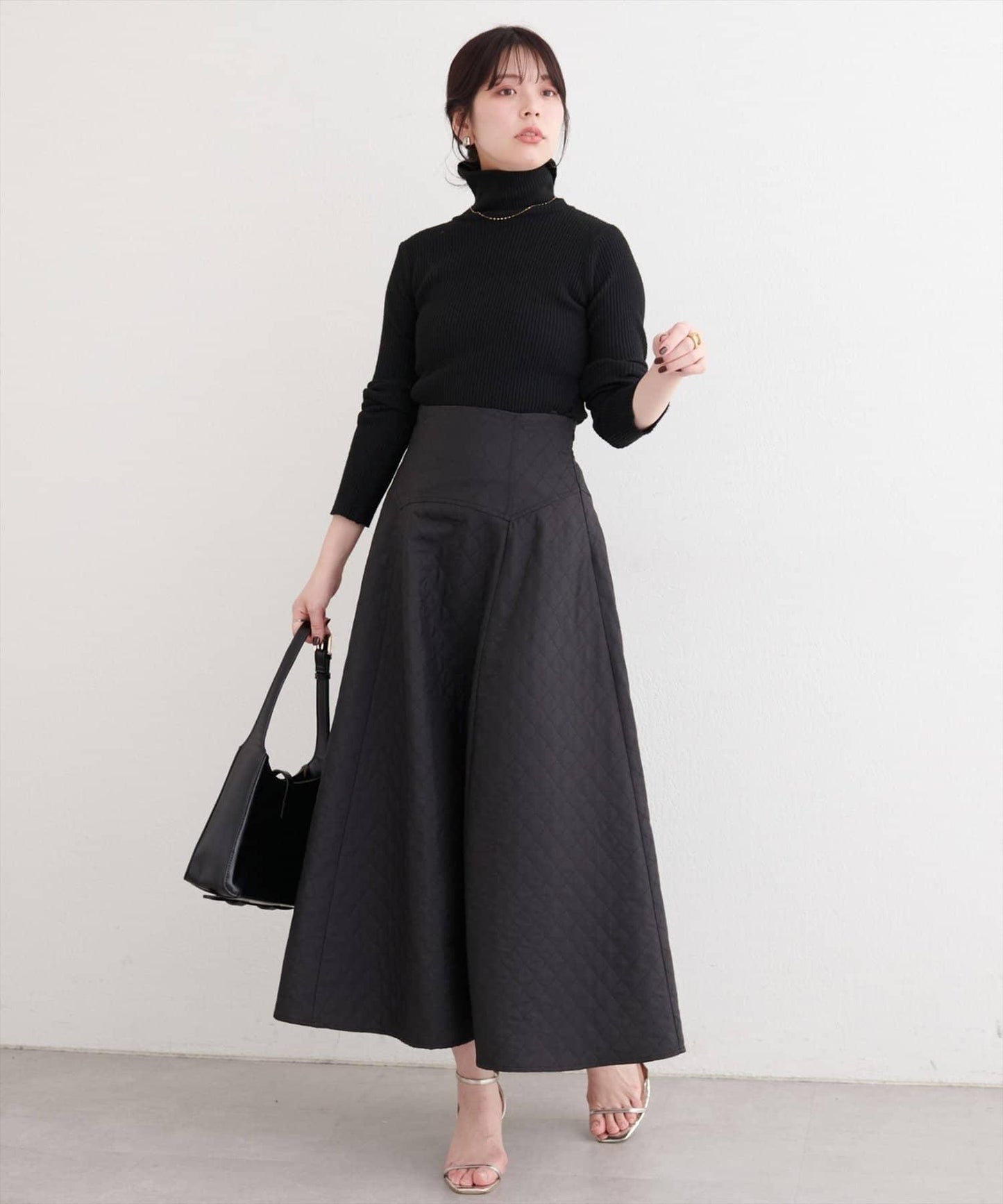 natural couture 壓紋提花半身裙