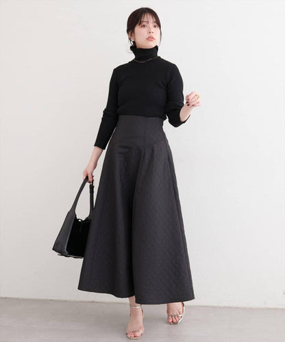 natural couture 壓紋提花半身裙