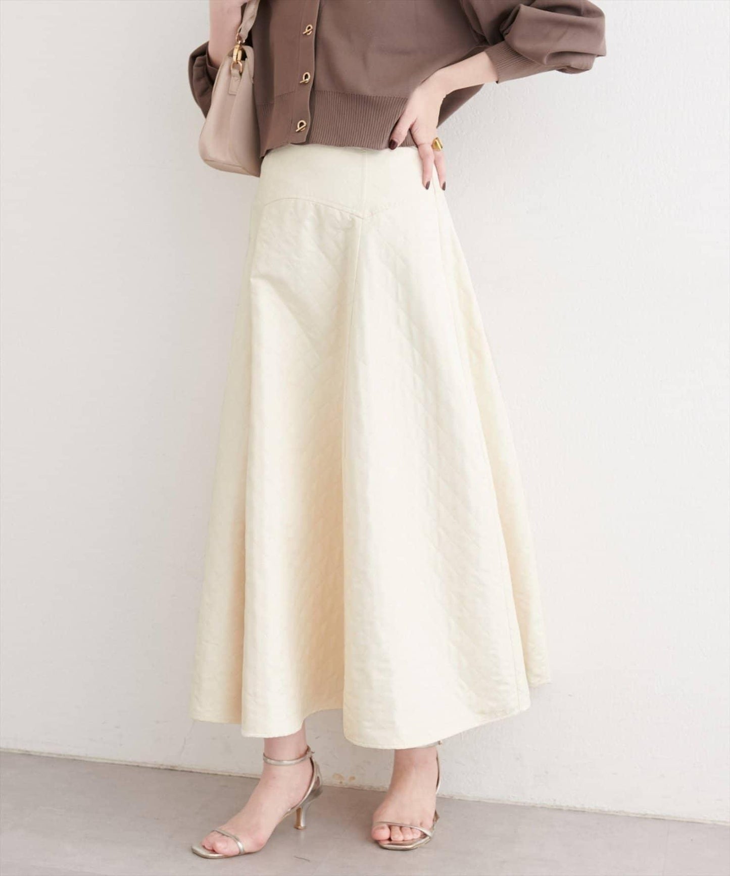 natural couture 壓紋提花半身裙