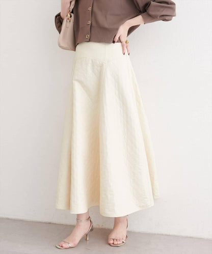 natural couture 壓紋提花半身裙