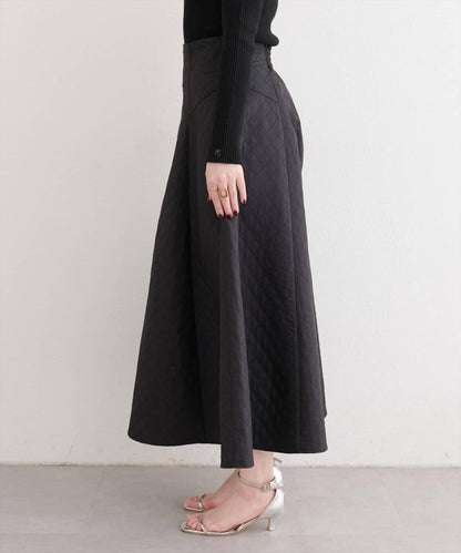 natural couture 壓紋提花半身裙