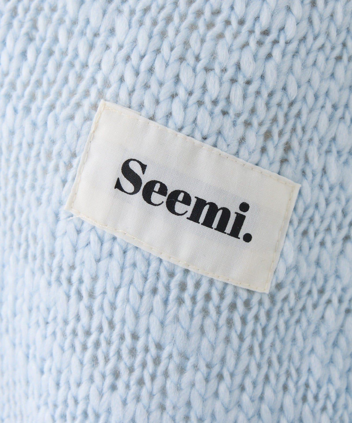 Seemi. 粗節針織 罩衫連衣裙