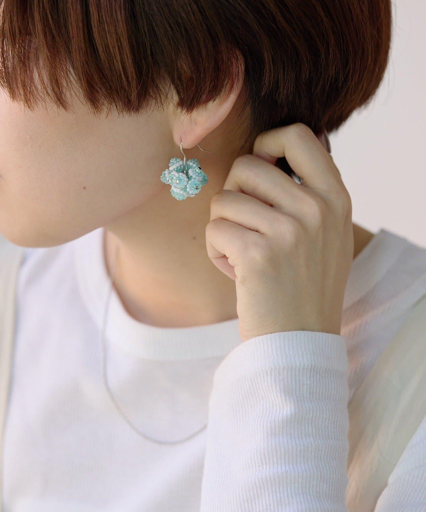 【ear PAPILLONNER】花球耳環
