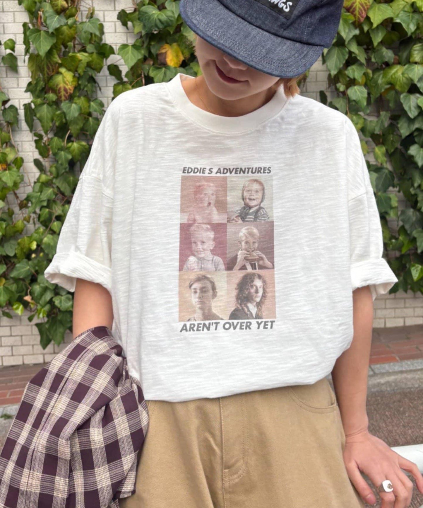 中性 slub質感 攝影印花 Tee