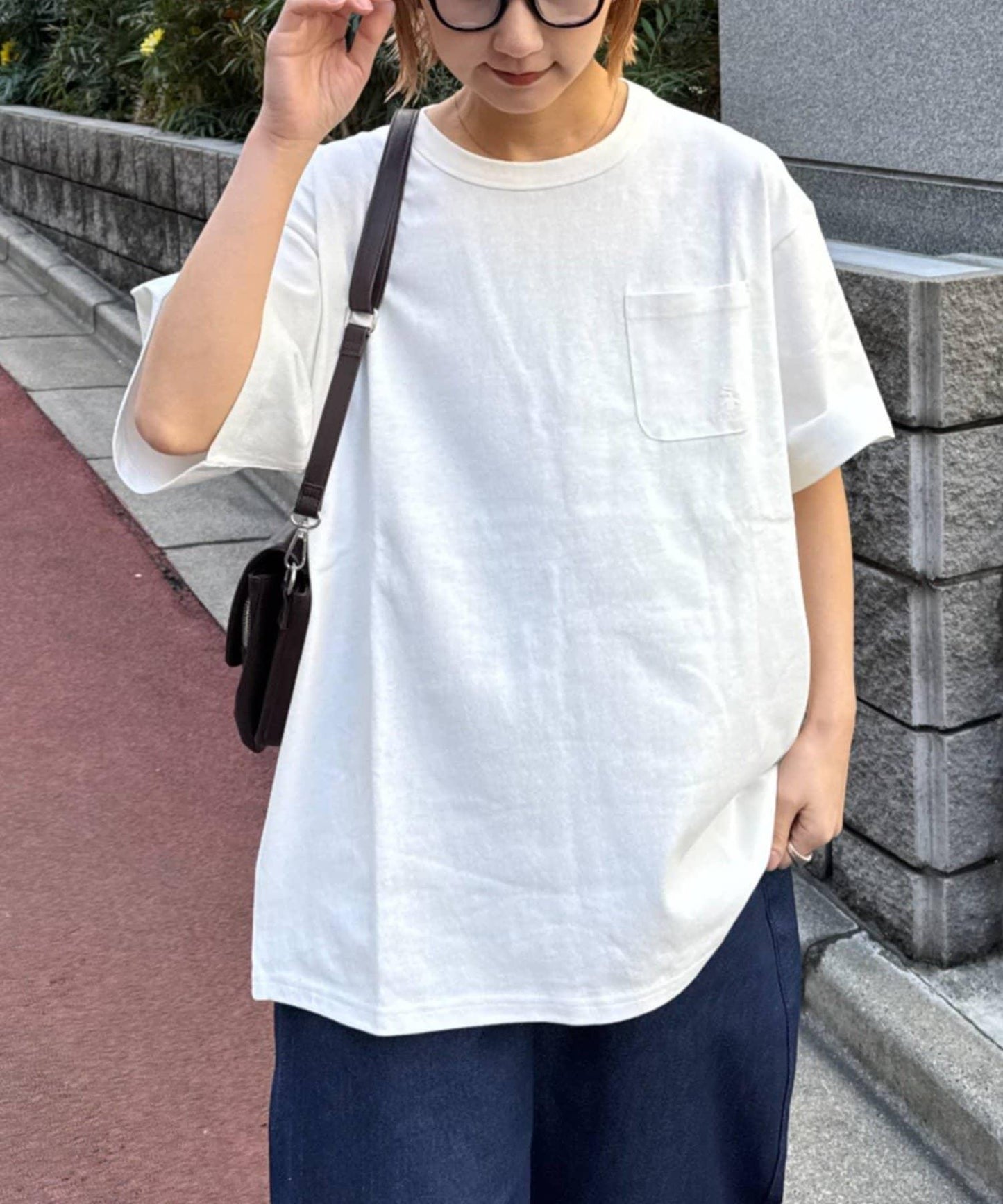 GEVACO/ゲバコ 基礎OE天竺棉 口袋刺繡T恤