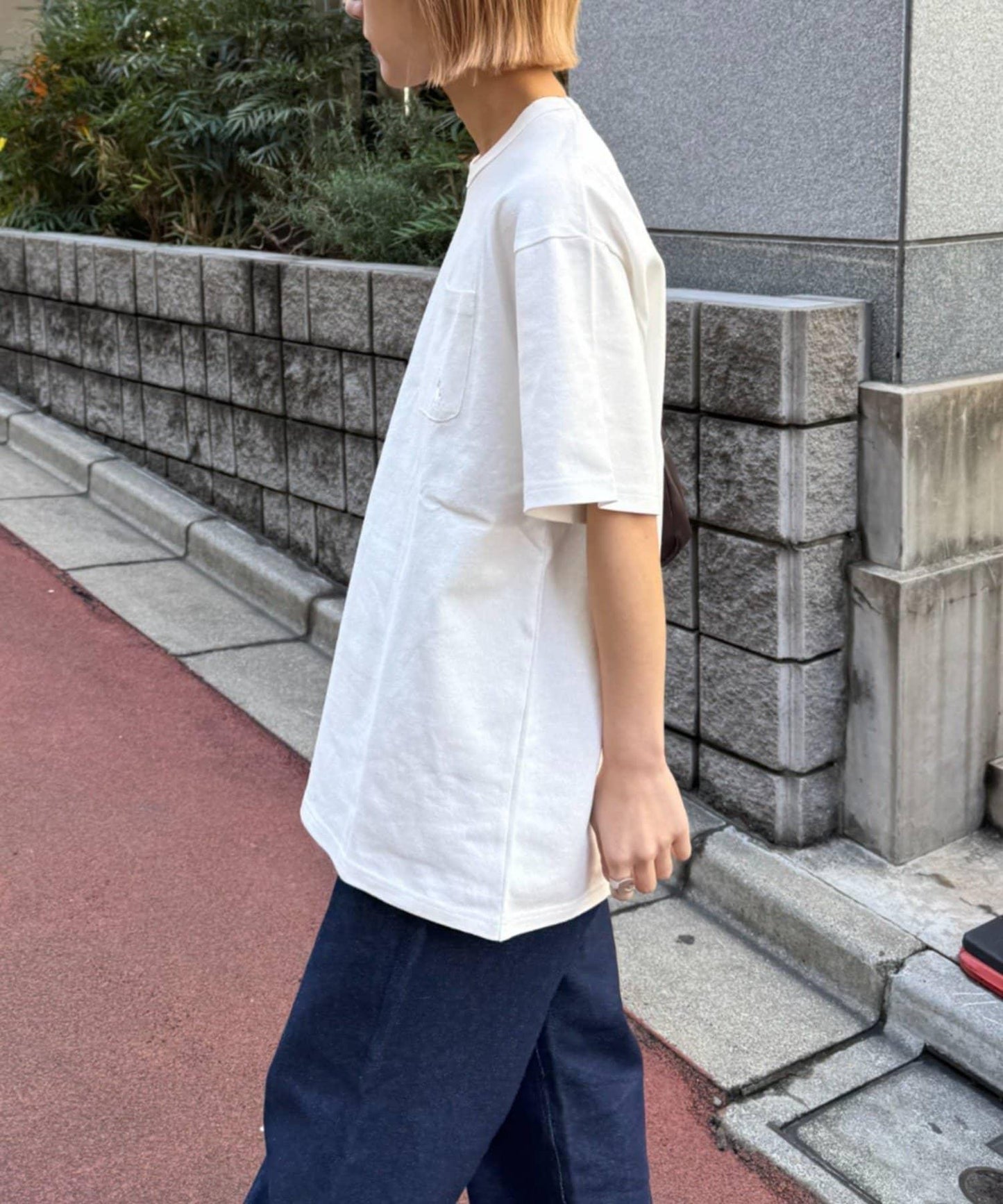 GEVACO/ゲバコ 基礎OE天竺棉 口袋刺繡T恤
