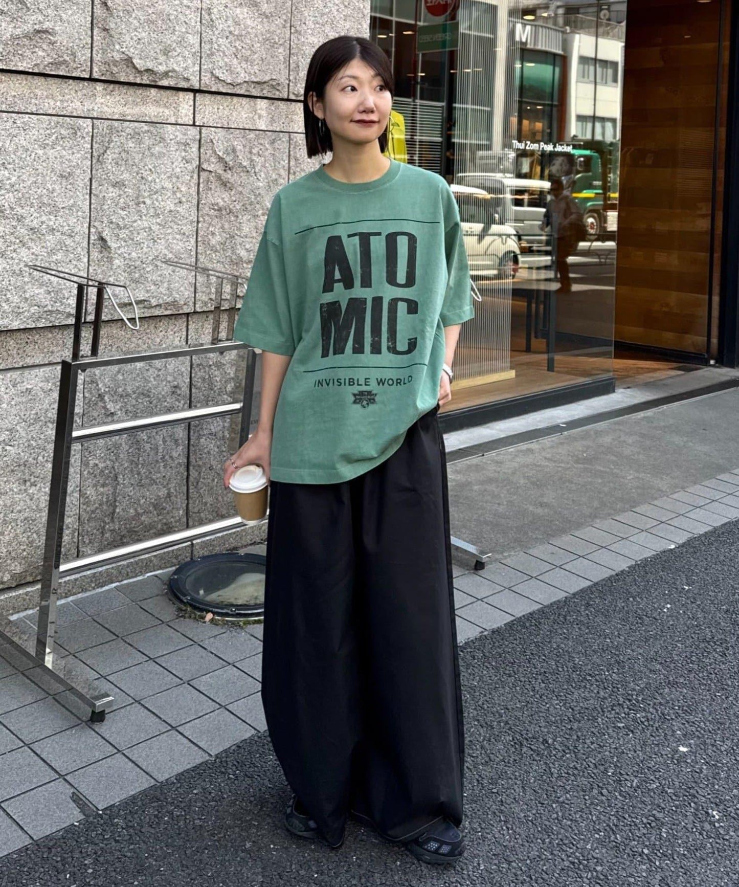 中性 大碼可選 SWITCH RECORD 做舊褪色 巡演T恤