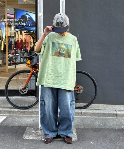 中性 slub質感 攝影印花 Tee