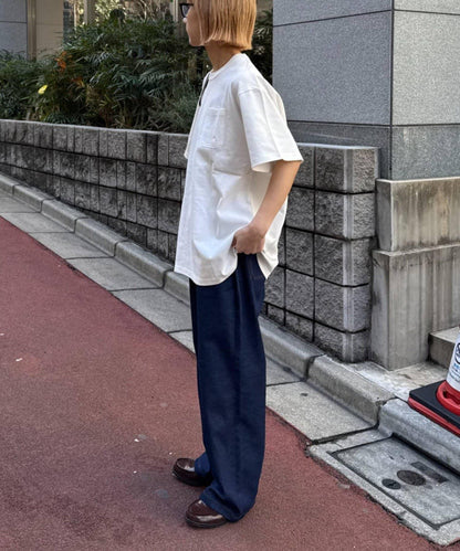 GEVACO/ゲバコ 基礎OE天竺棉 口袋刺繡T恤