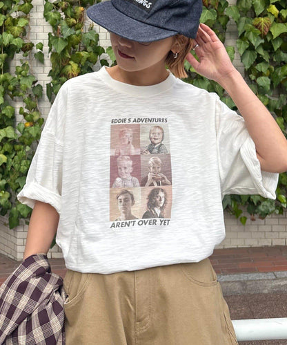 中性 slub質感 攝影印花 Tee