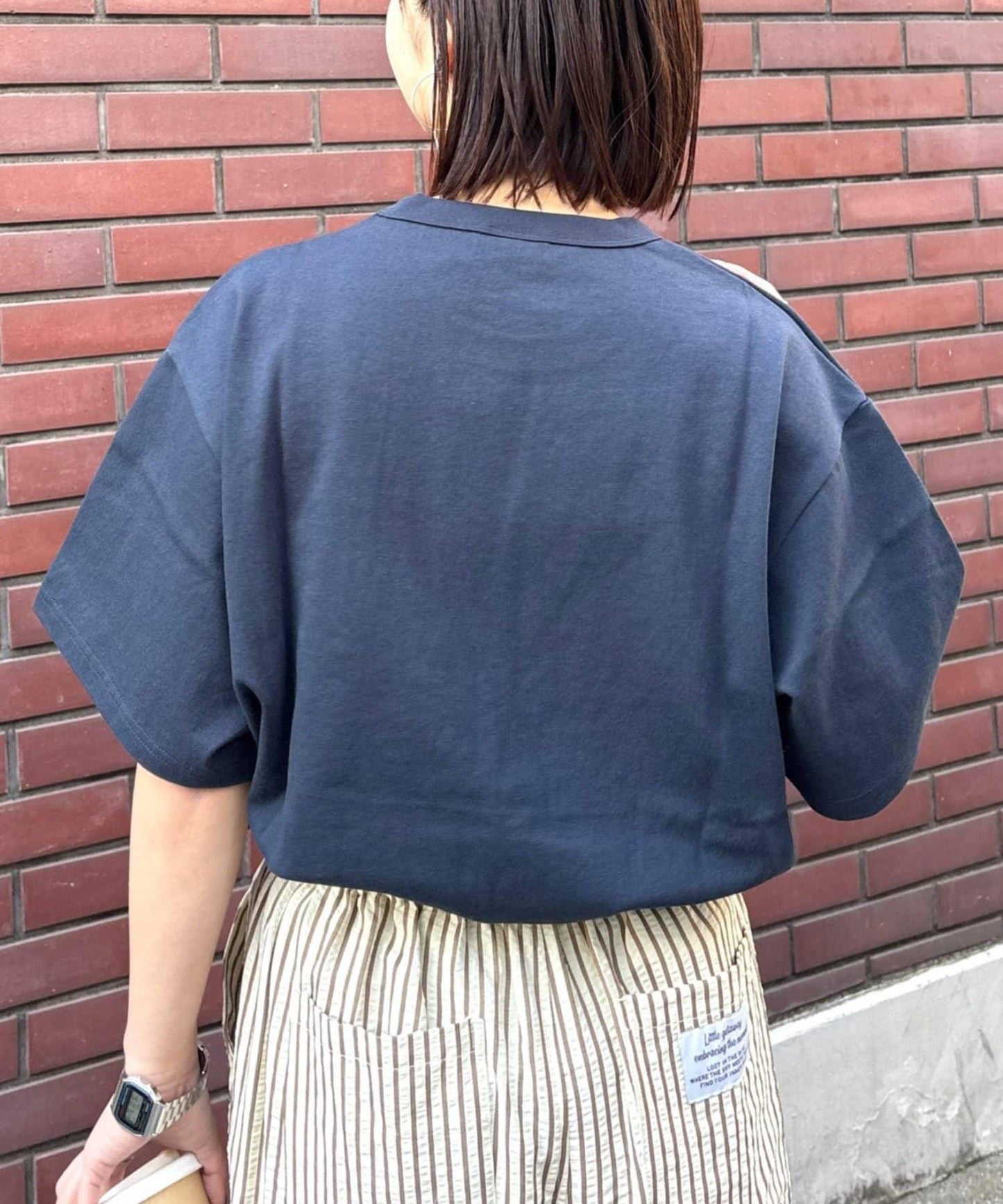 GEVACO/ゲバコ 基礎OE天竺棉 口袋刺繡T恤