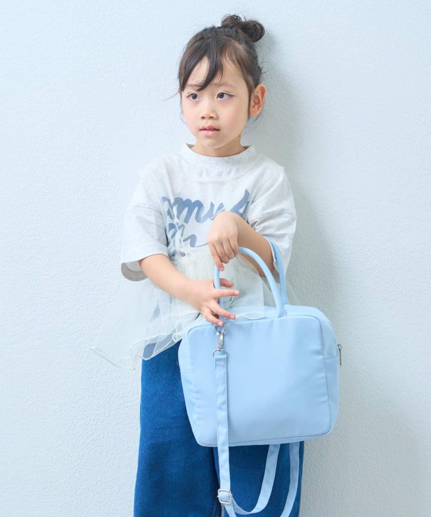 KIDS 2WAY方形波士頓單肩包