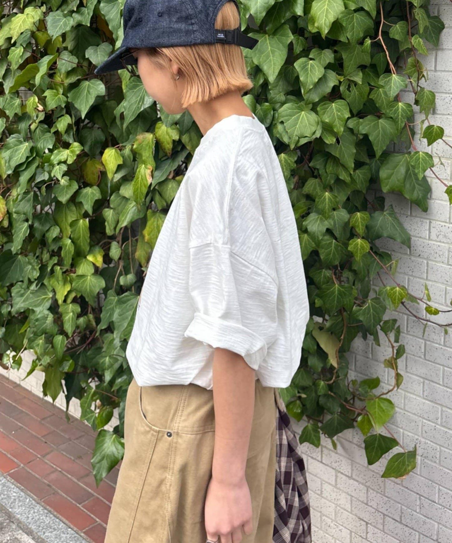 中性 slub質感 攝影印花 Tee