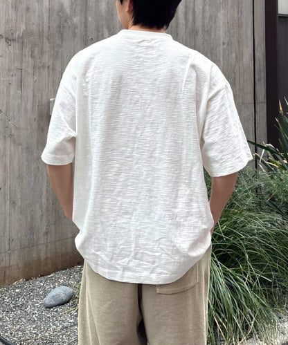 中性 slub質感 攝影印花 Tee
