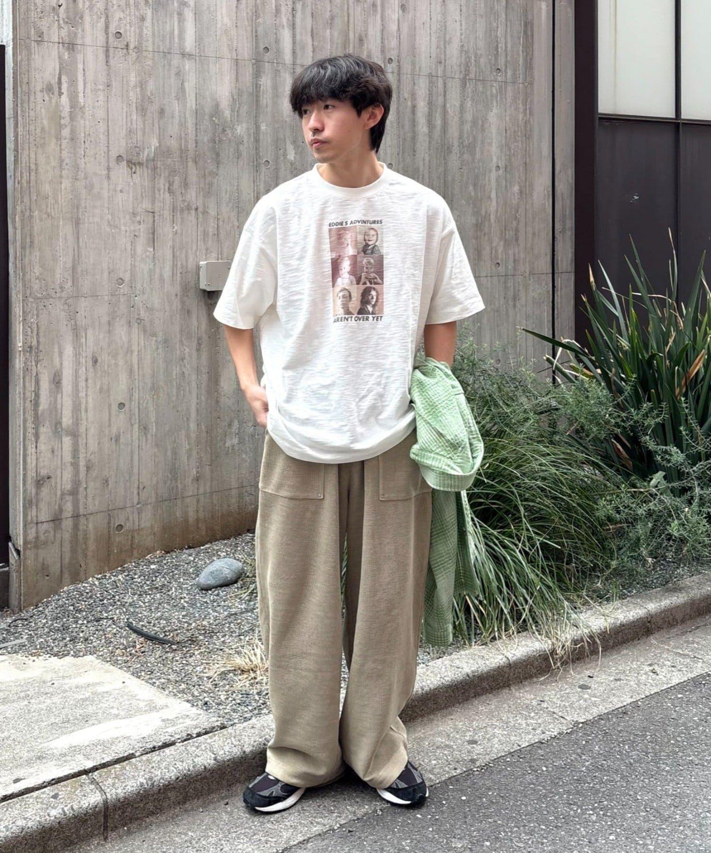 中性 slub質感 攝影印花 Tee