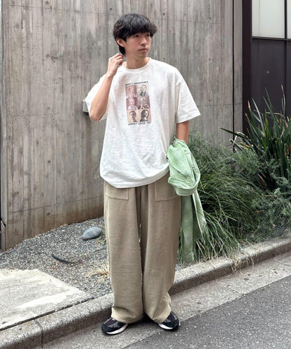 中性 slub質感 攝影印花 Tee