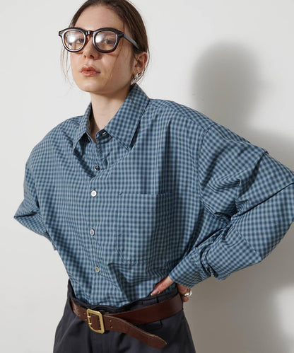 COOR OMBRE CHECK SHIRTS 漸變格紋襯衫