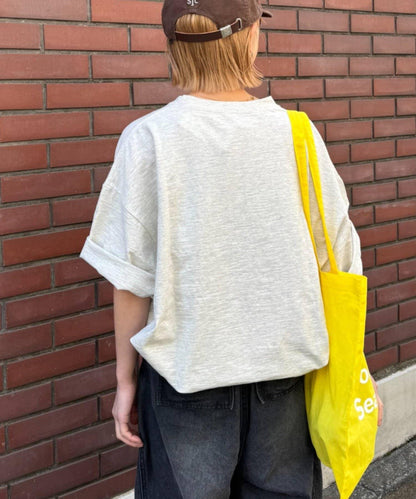 中性 slub質感 攝影印花 Tee
